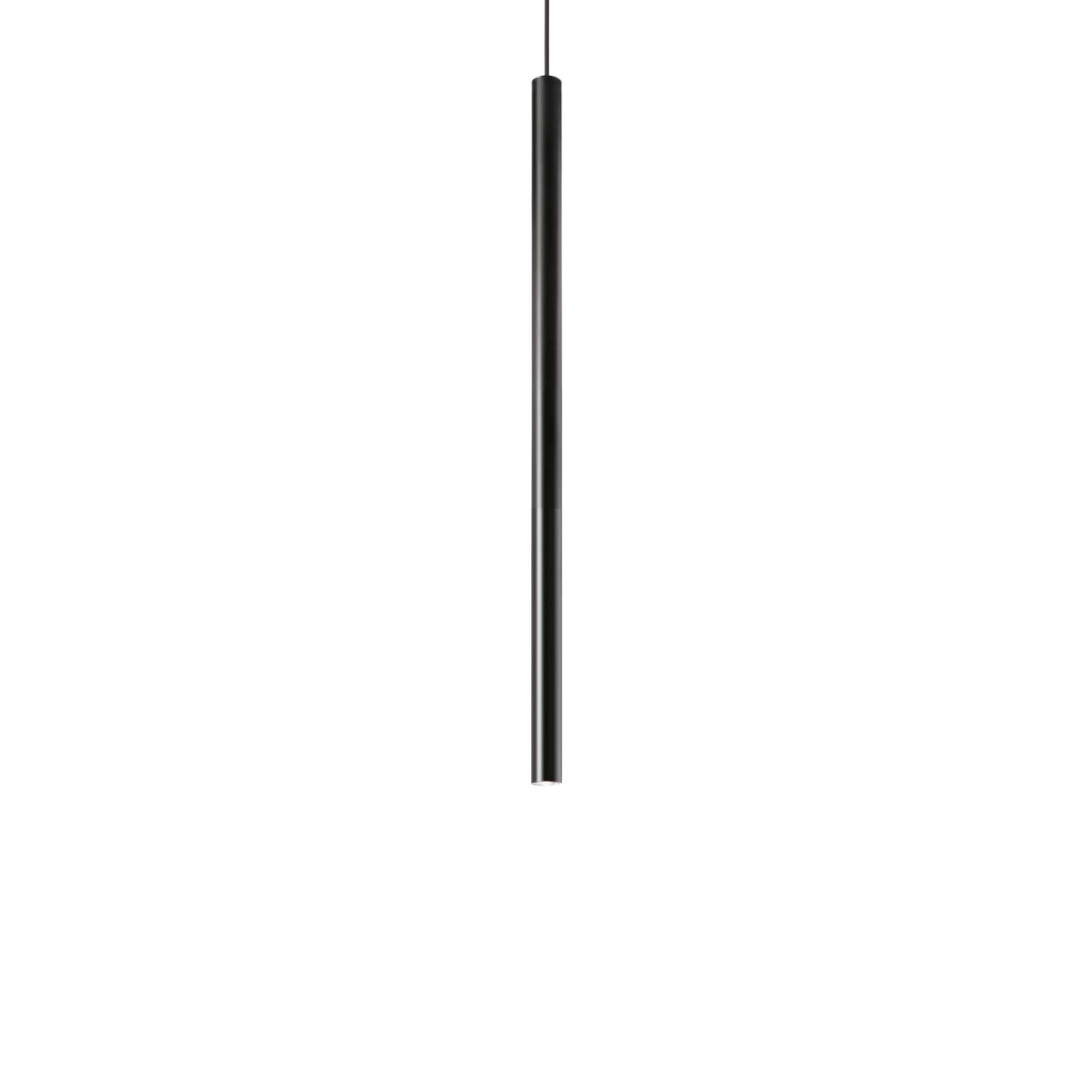 Ideal Lux Závěsné LED svítidlo ULTRATHIN round, v.40cm Barva: Černá, Stmívání, řízení: DALI/PUSH
