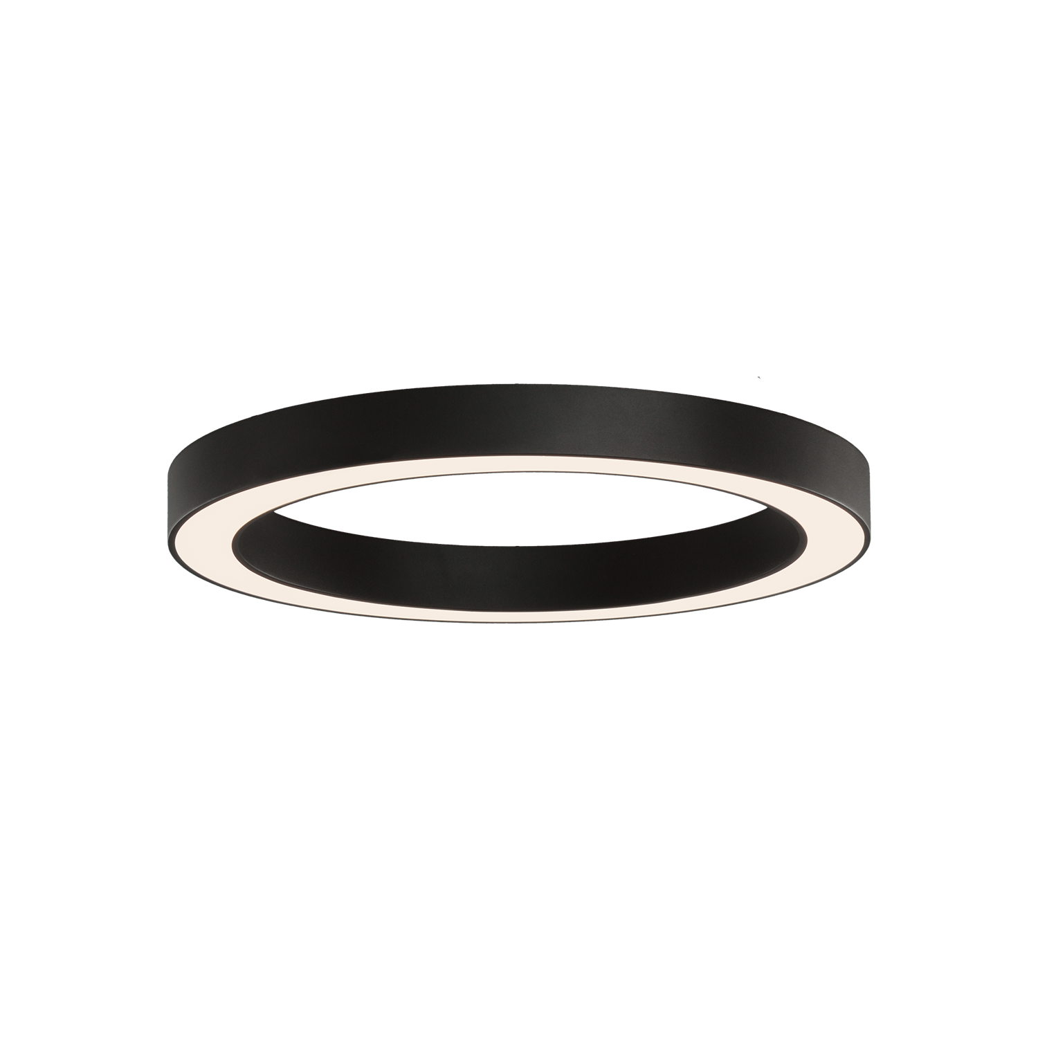 ACB Iluminacion Stropní LED svítidlo ALISO, ⌀ 60 cm, 55W, CRI90, CCT switch 2700-3000K Barva: Černá, Stmívání: Casambi