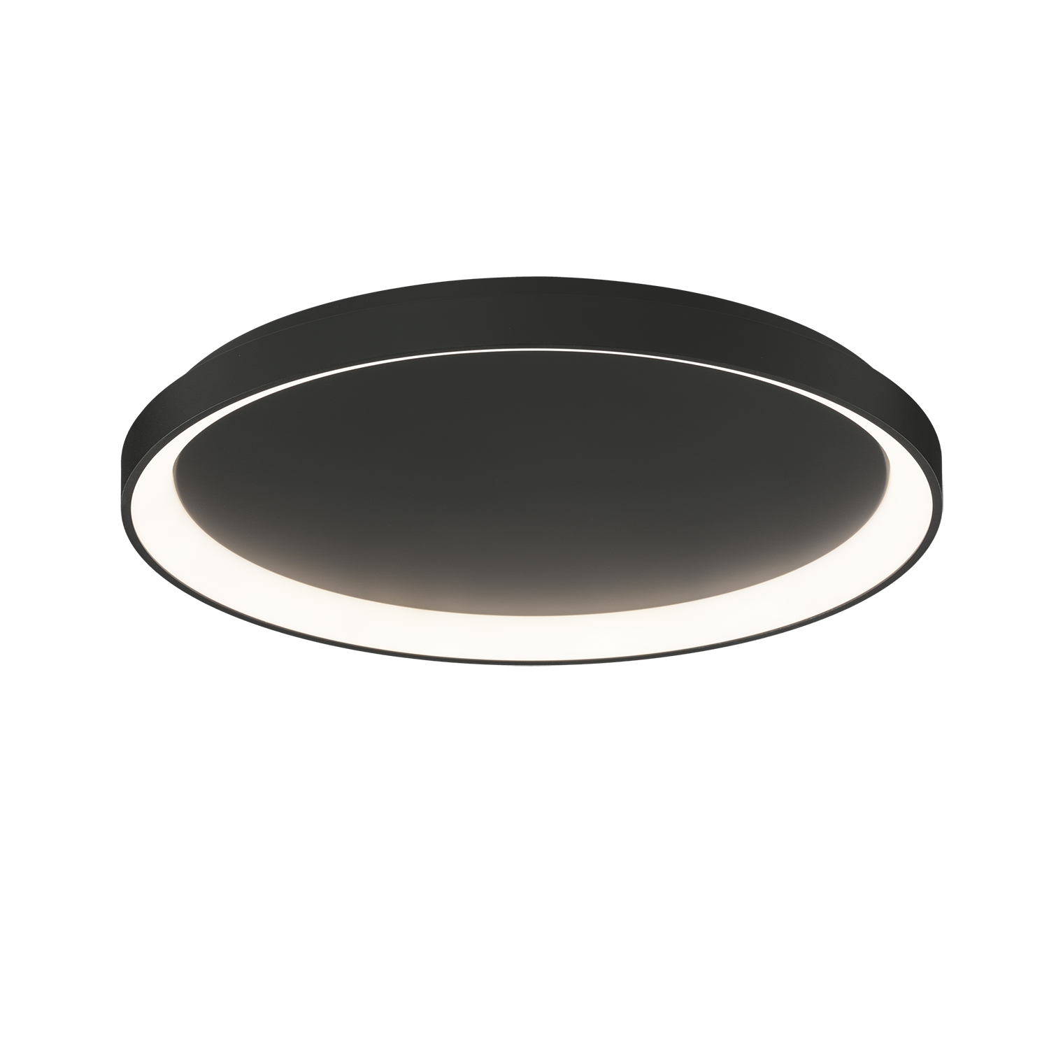 ACB Iluminacion Stropní LED svítidlo GRACE, ⌀ 58 cm, 50W, CRI90 Barva: Černá, Teplota světla: CCT switch 2700/3000K, Stmívání: Casambi