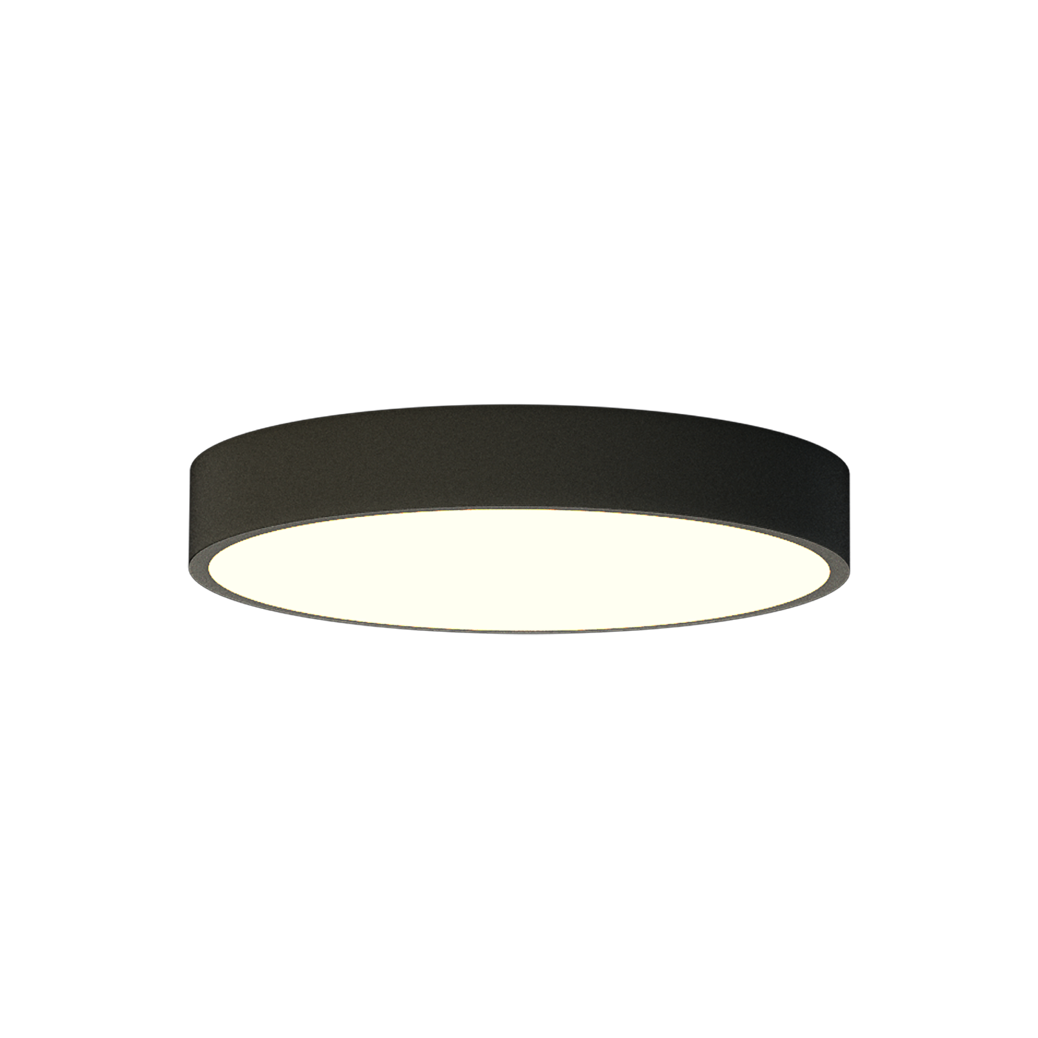 ACB Iluminacion Stropní LED svítidlo LONDON, ⌀ 40 cm, 22W, CRI90 Barva: Černá, Teplota světla: 3000K - teplá bílá, Stmívání: ON/OFF