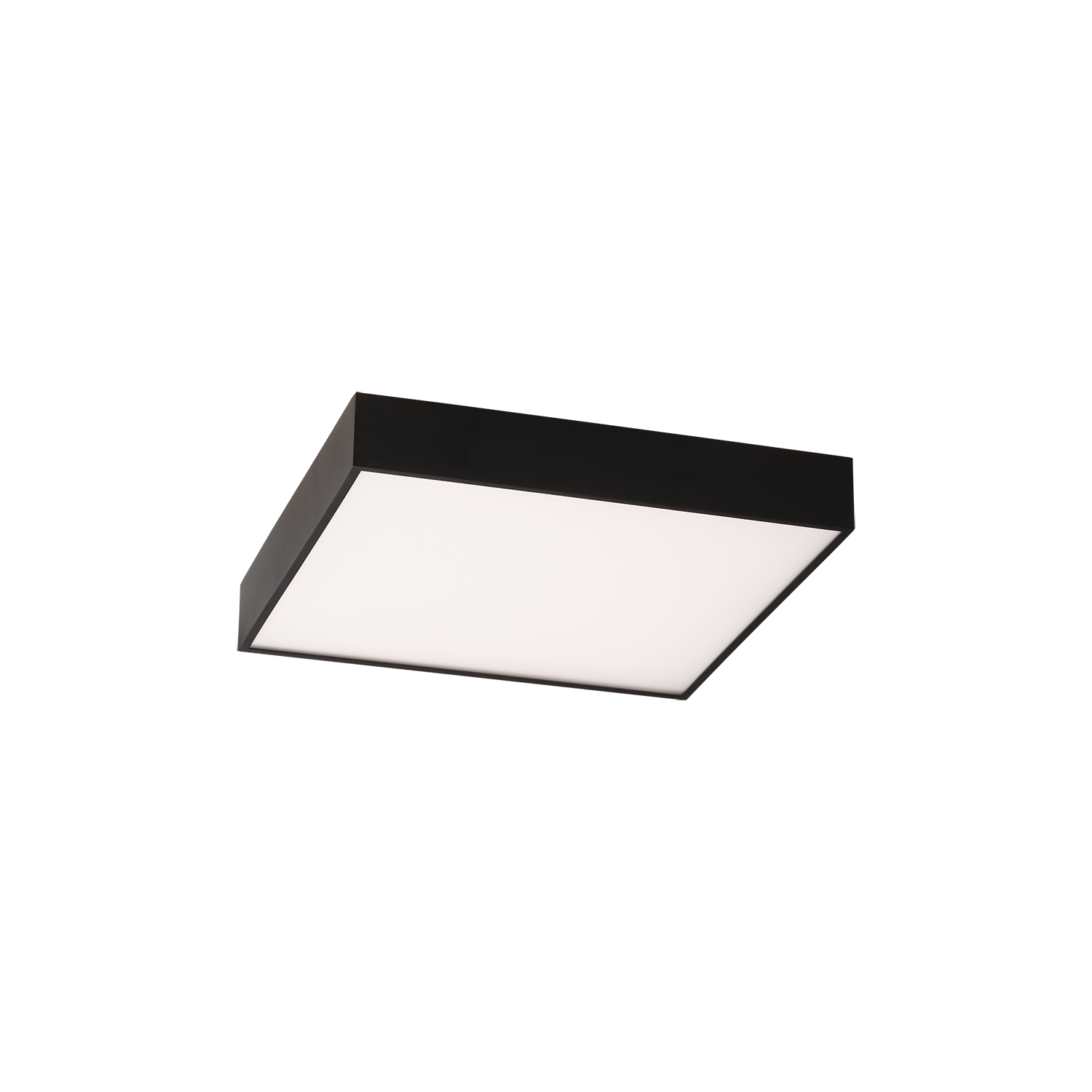 ACB Iluminacion Stropní LED svítidlo OPORTO, š. 40 cm, 40W + 5W, CRI90, CCT switch 2700-3000K Barva: Černá, Stmívání: ON/OFF