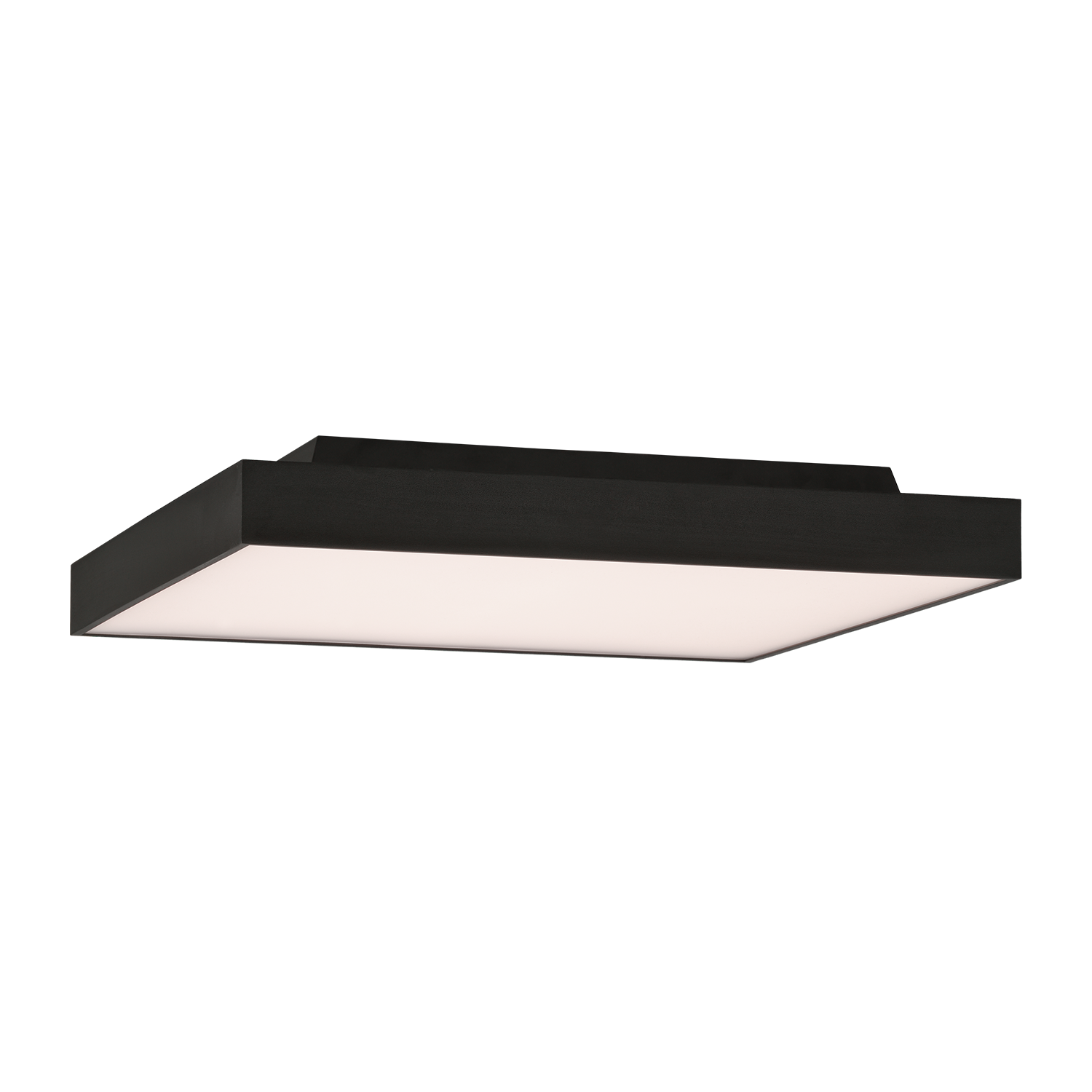 ACB Iluminacion Stropní LED svítidlo OPORTO, š. 60 cm, 65W + 9W, CRI90, CCT switch 2700-3000K Barva: Černá, Stmívání: ON/OFF