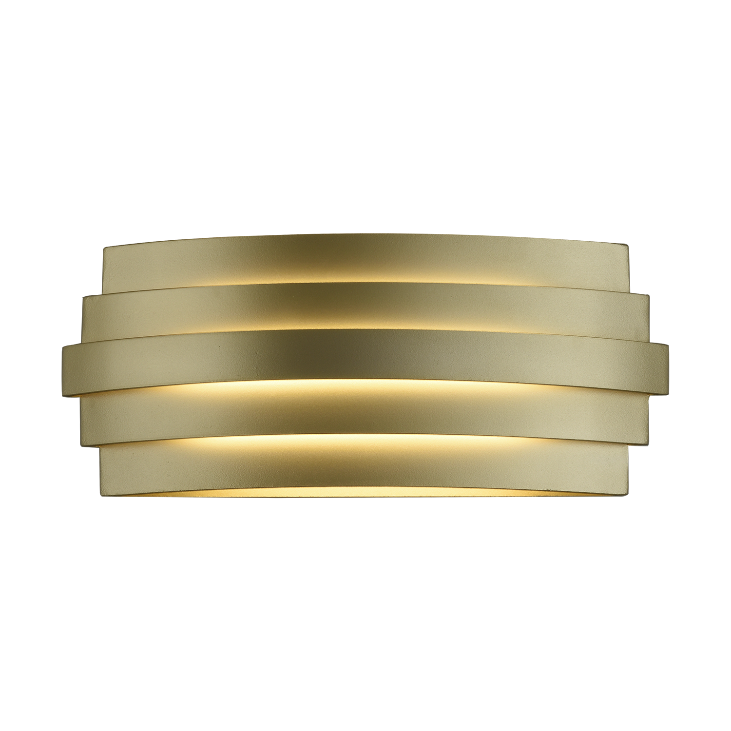 ACB Iluminacion Nástěnné LED svítidlo LUXUR, š.30 cm, 20W, CRI90, CCT switch 2700-3000K Barva: Zlatá, Stmívání: ON/OFF
