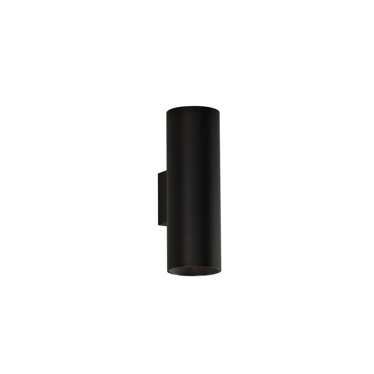 ACB Iluminacion Nástěnné LED svítidlo PIPE, v. 18 cm, 2x6W, CRI90 Barva: Černá, Stmívání: ON/OFF