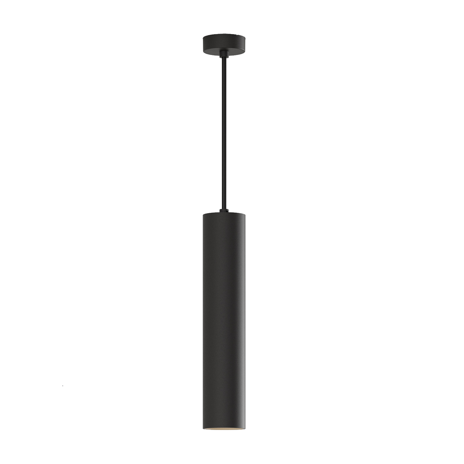 ACB Iluminacion Závěsné LED svítidlo PIPE, v. 30 cm, 12W, CRI90 Barva: Černá, Stmívání: ON/OFF