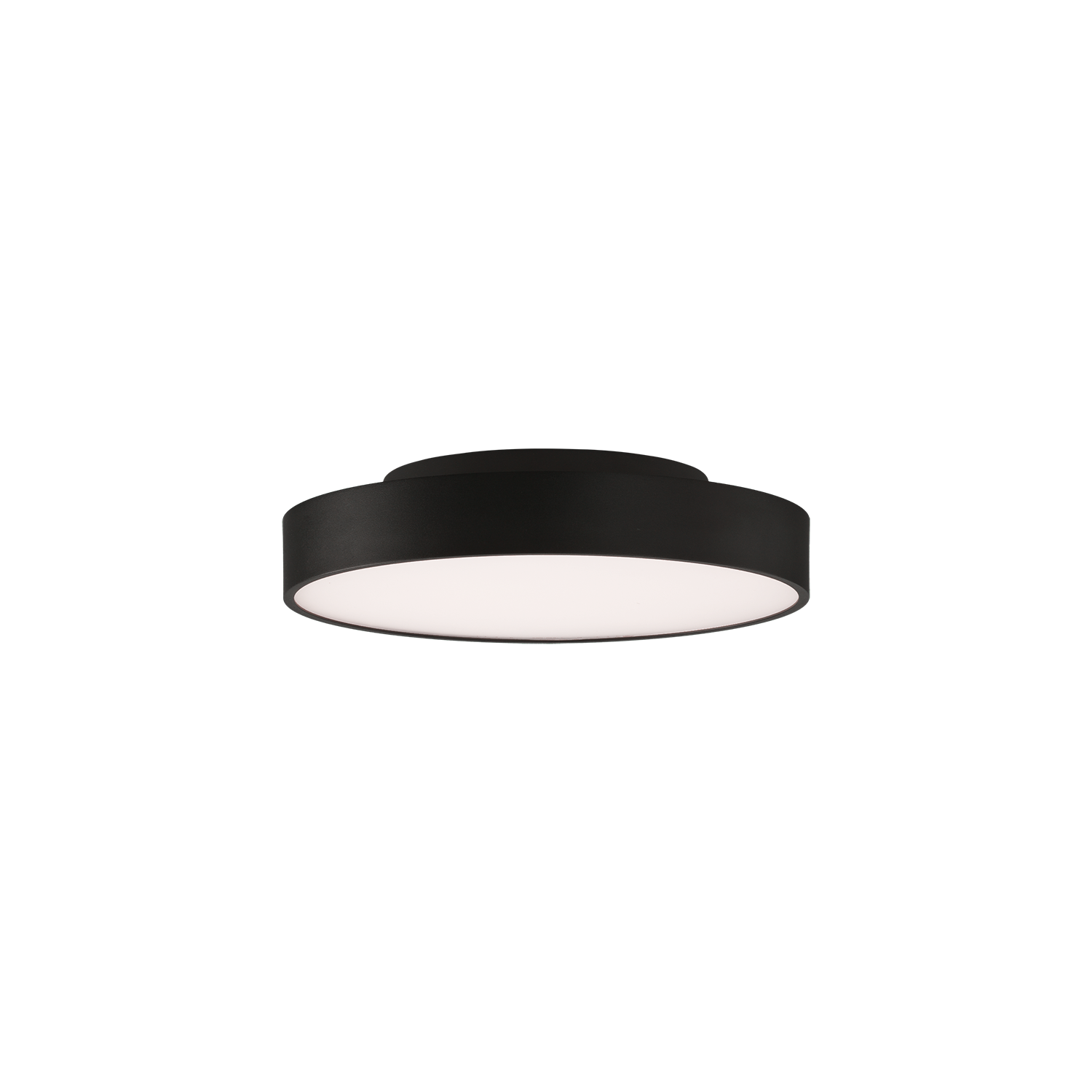 ACB Iluminacion Stropní LED svítidlo ROMA, ⌀ 40 cm, 40W + 5W, CRI90, CCT switch 2700-3000K Barva: Černá, Stmívání: Casambi