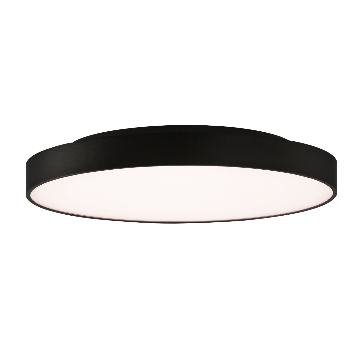 ACB Iluminacion Stropní LED svítidlo ROMA, ⌀ 60 cm, 65W + 9W, CRI90, CCT switch 2700-3000K Barva: Černá, Stmívání: Casambi