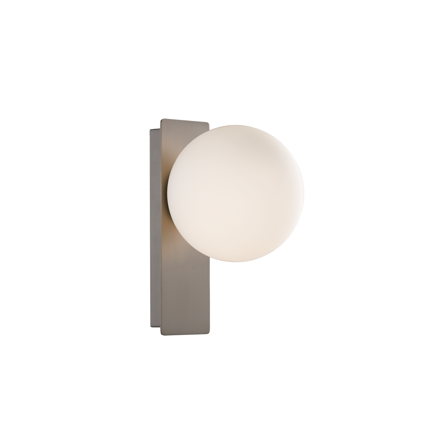 ACB Iluminacion Nástěnné LED svítidlo KIN, v. 24 cm, 8W, CRI90 Barva: Nikl, Stmívání: ON/OFF