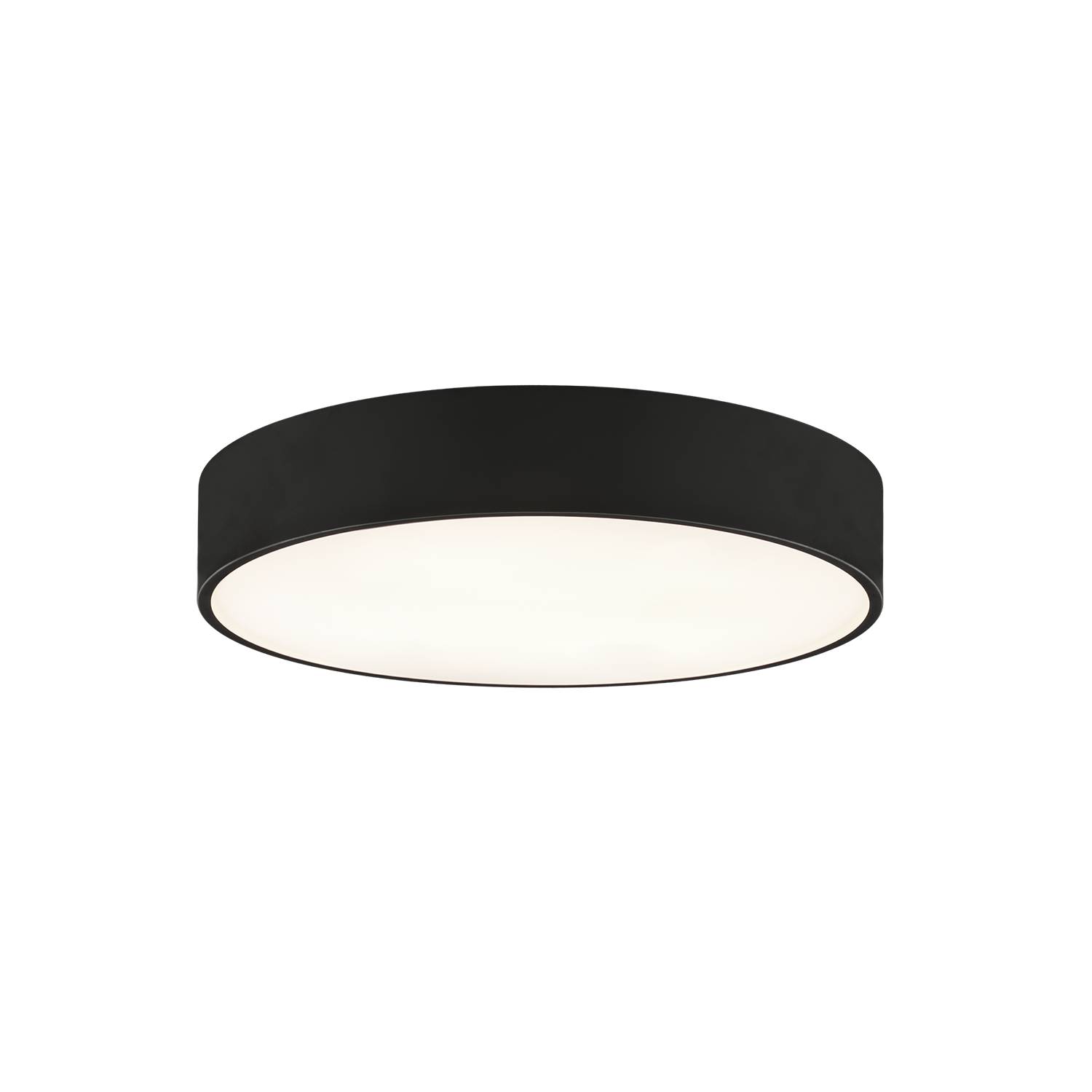 ACB Iluminacion Stropní LED svítidlo ISIA, ⌀ 40 cm, 40W, CRI90, CCT switch 3000-4000K Barva: Černá, Stmívání: ON/OFF