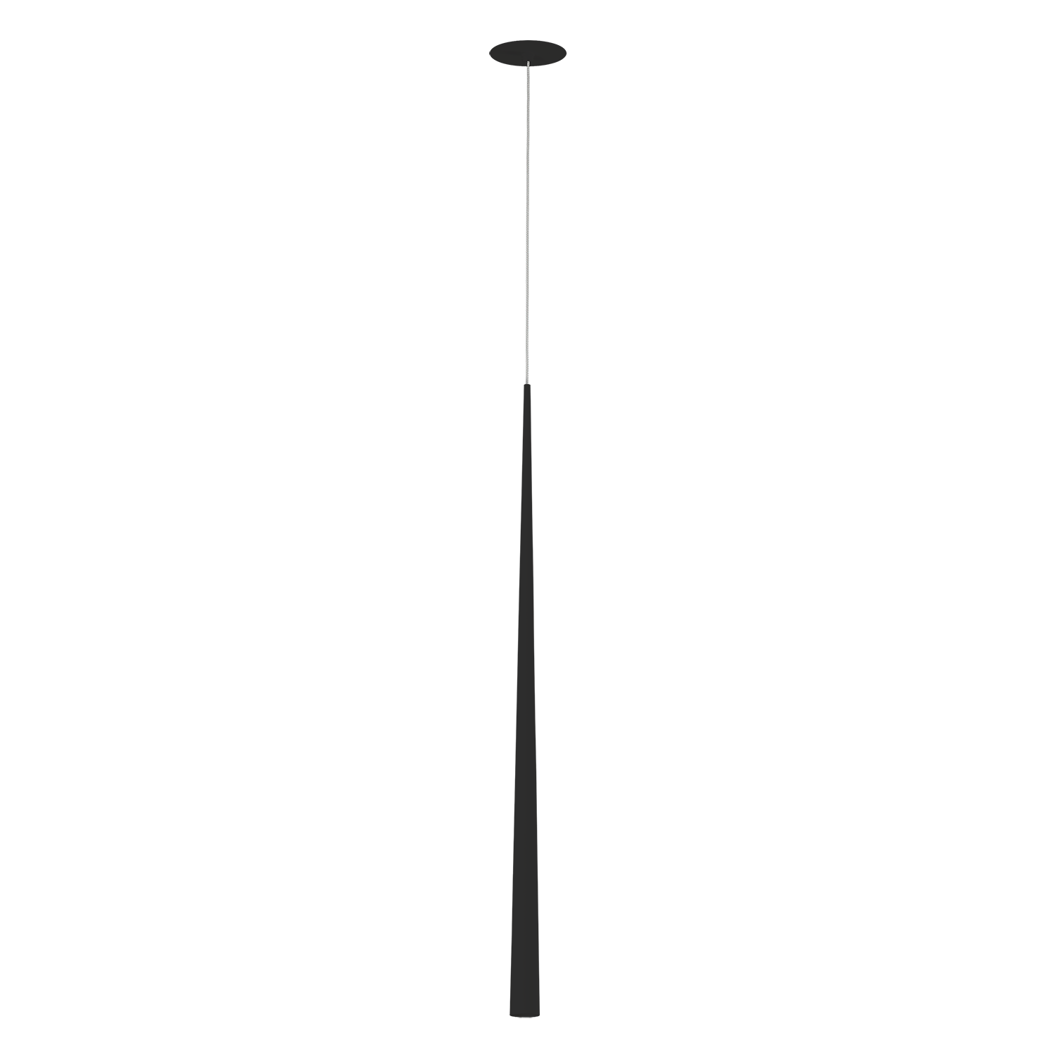 ACB Iluminacion Zapuštěné závěsné LED svítidlo BENDIS, v. 150 cm, 5W, CRI90 Barva: Černá