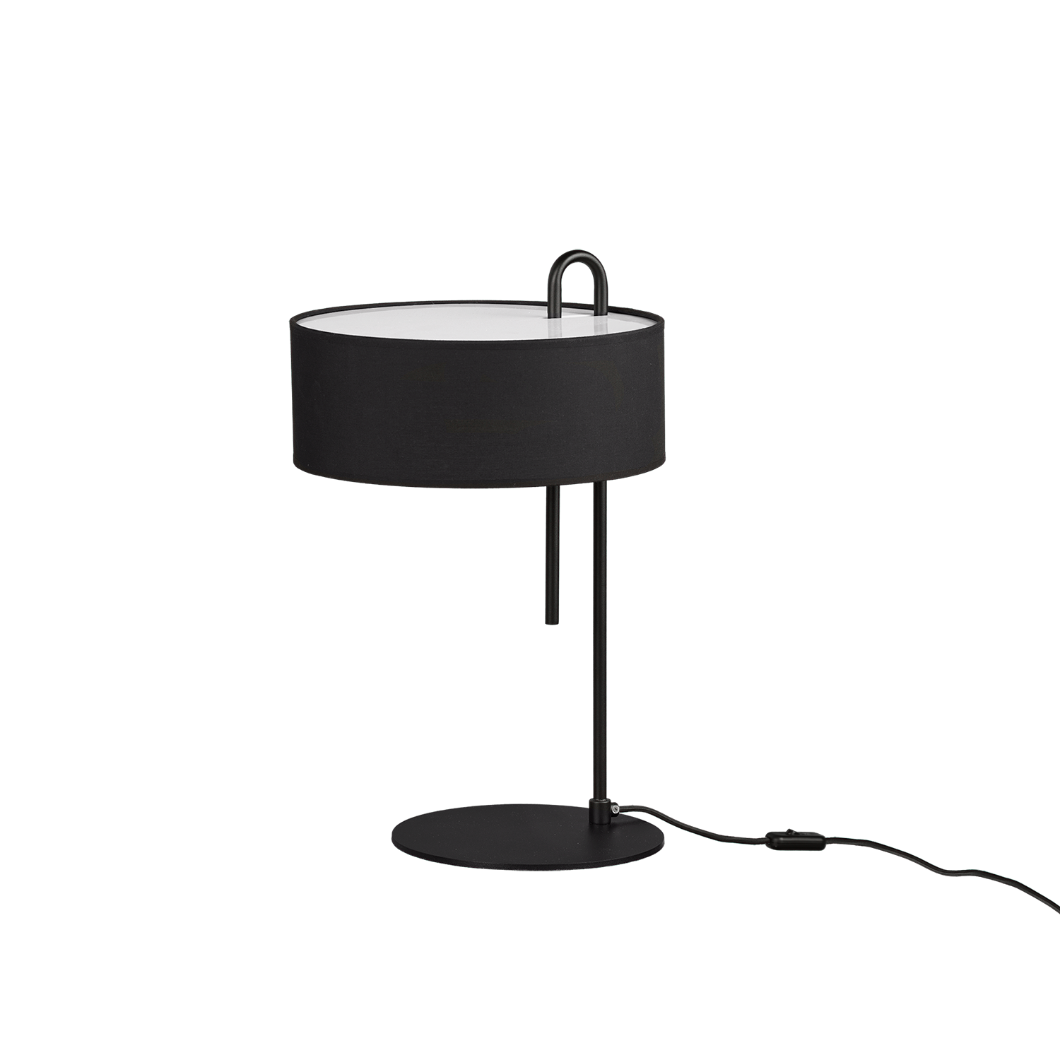 ACB Iluminacion Stolní LED lampa CLIP, v. 53 cm, 1xE27 15W Barva: Černá, Barva montury: Černá