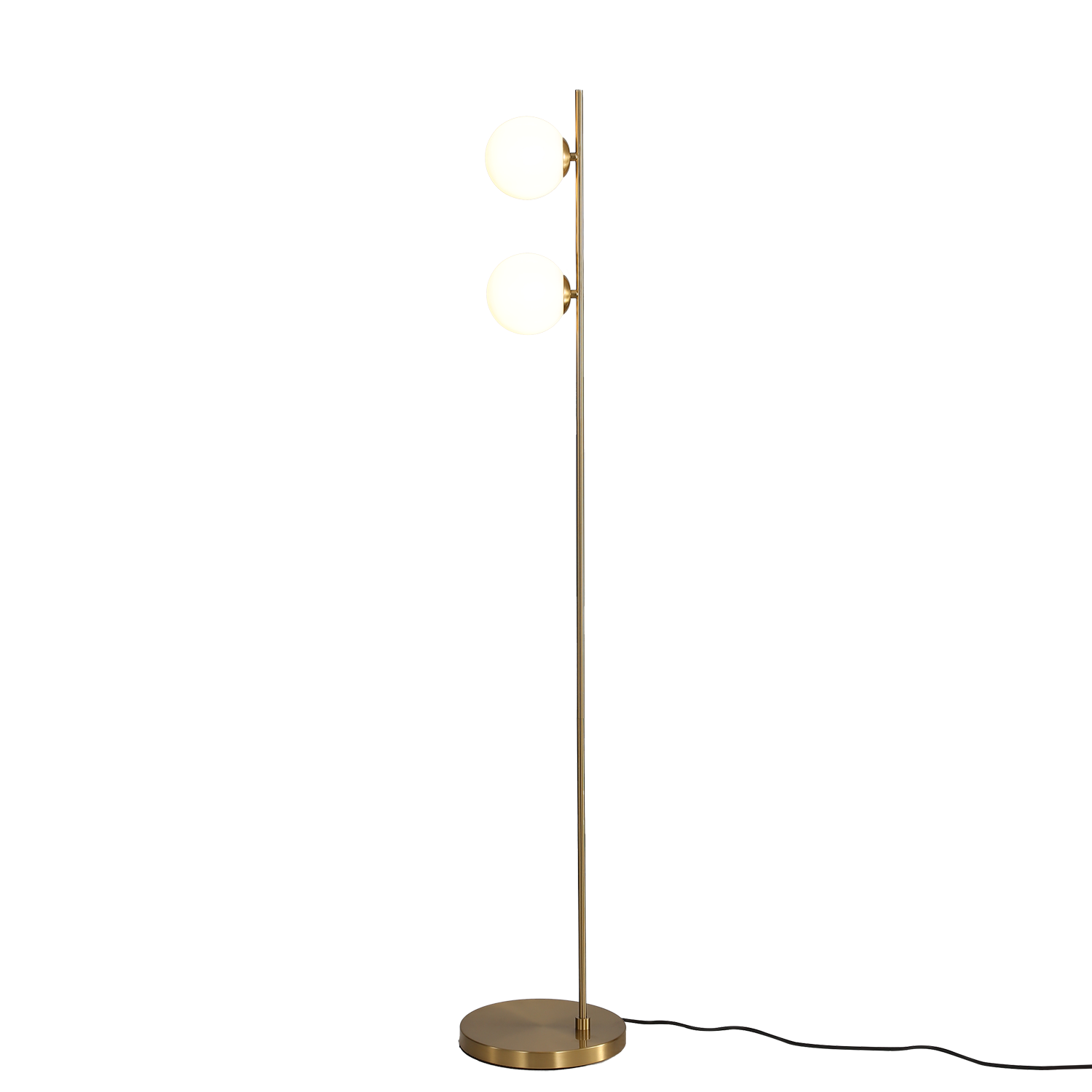 ACB Iluminacion Stojací LED lampa DORIS, v. 140 cm, 2xG9 7W Barva: Zlatá