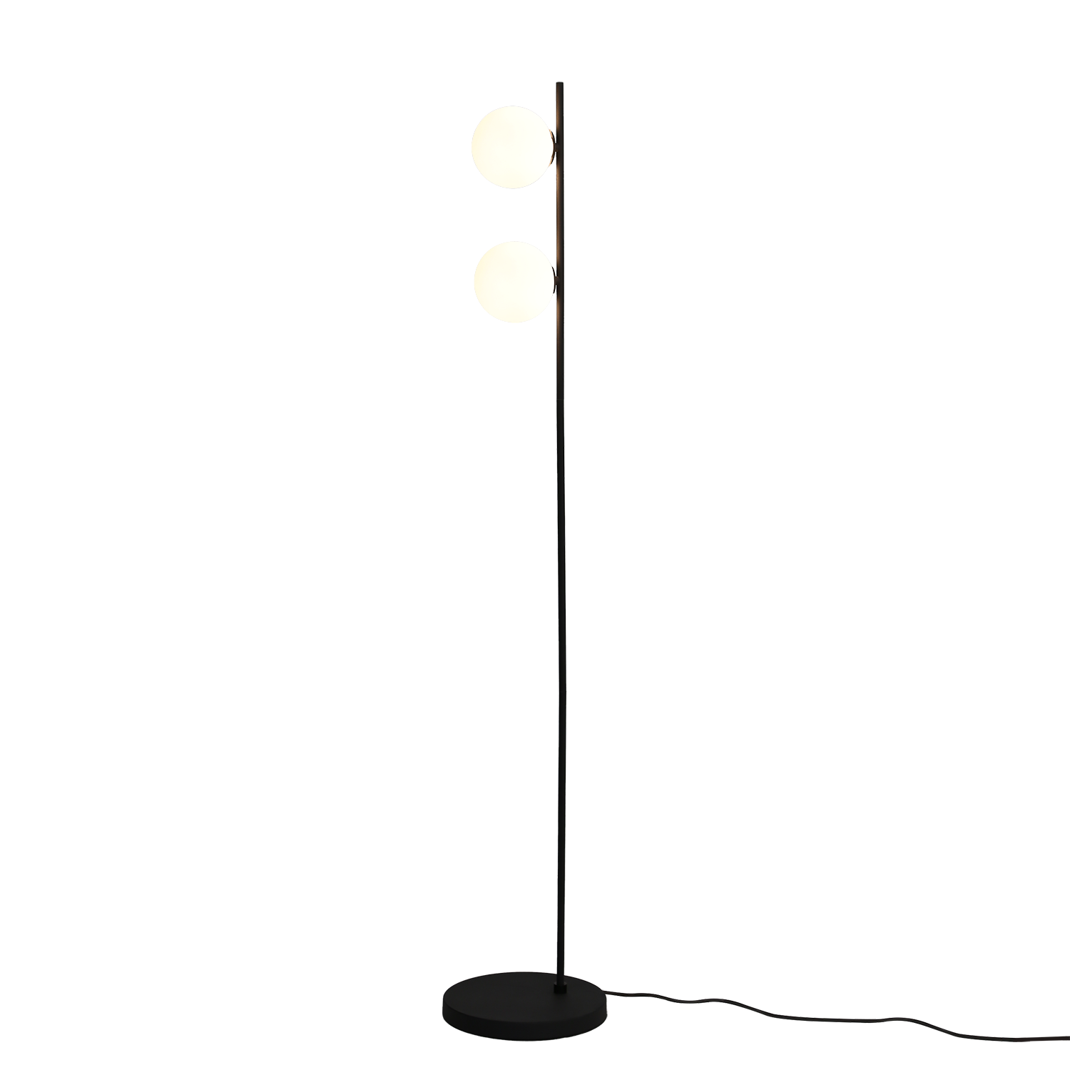 ACB Iluminacion Stojací LED lampa DORIS, v. 140 cm, 2xG9 7W Barva: Černá