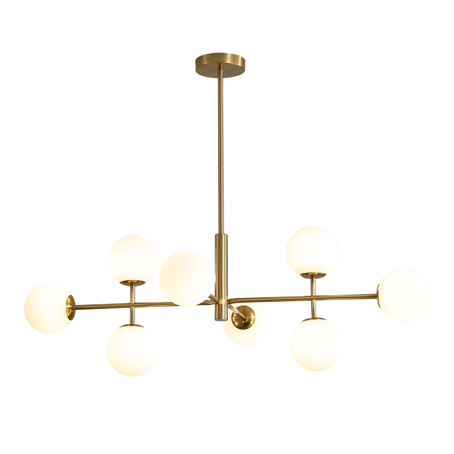 ACB Iluminacion Zavěsné svítidlo DORIS, š. 95 cm, 8xG9 7W Barva: Zlatá