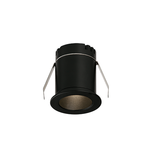 ACB Iluminacion Zapuštěné LED bodové svítidlo DOT, ⌀ 45 mm, 3W, CRI90 Barva: Černá, Teplota světla: 3000K - teplá bílá