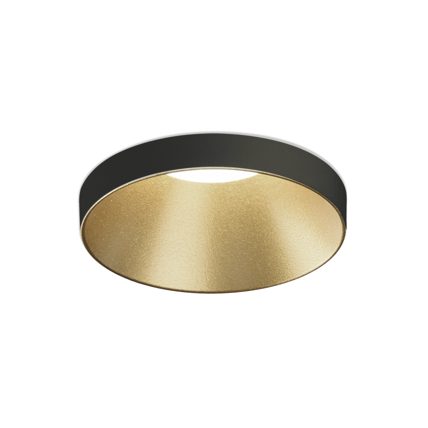 ACB Iluminacion Zapuštěné LED svítidlo EINAR, ⌀ 8 cm, 1xGU10 8W Barva: Černo-zlatá