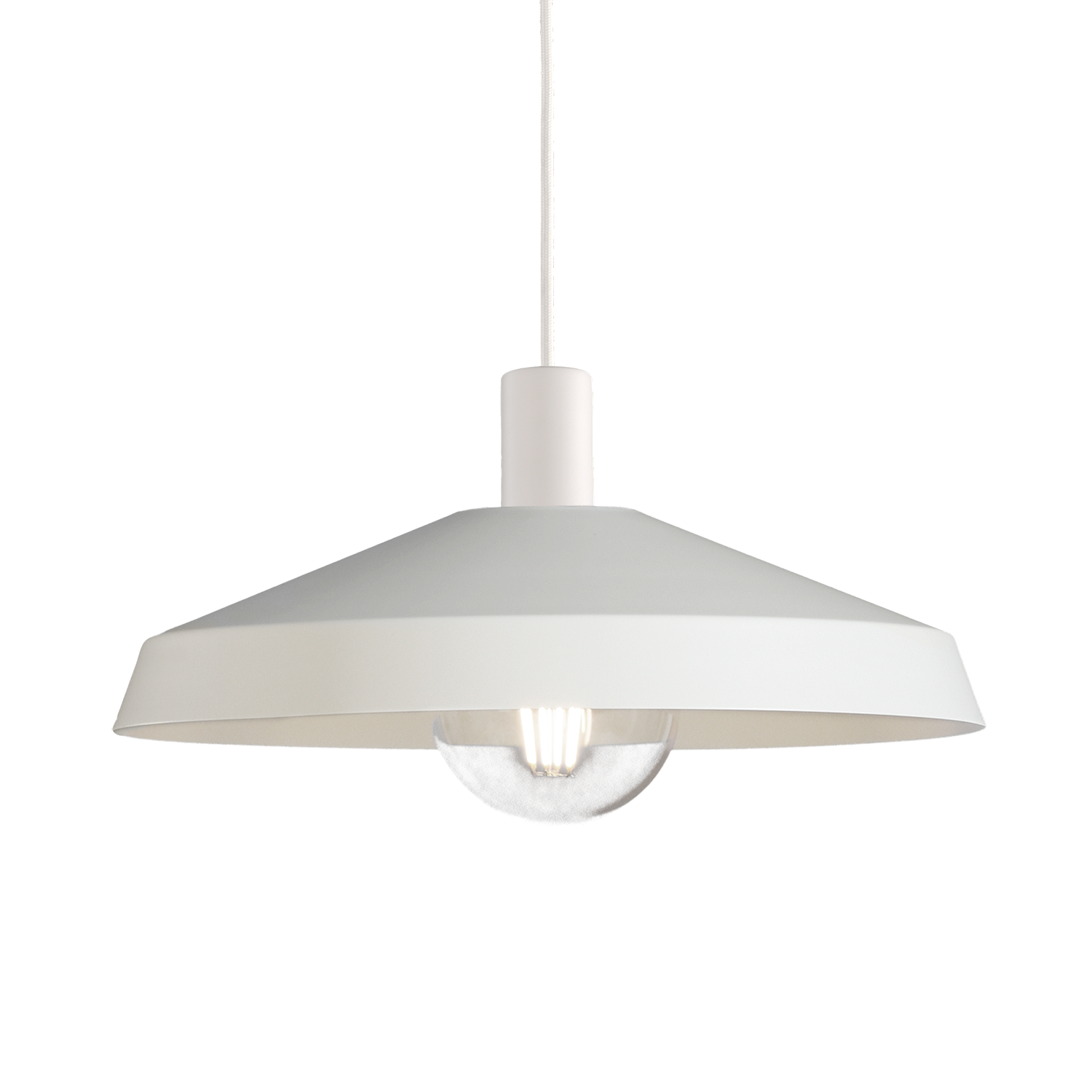 ACB Iluminacion Závěsné svítidlo EVELYN, ⌀ 45 cm, 1xE27 15W Barva: Bílá, Barva montury: Bílá