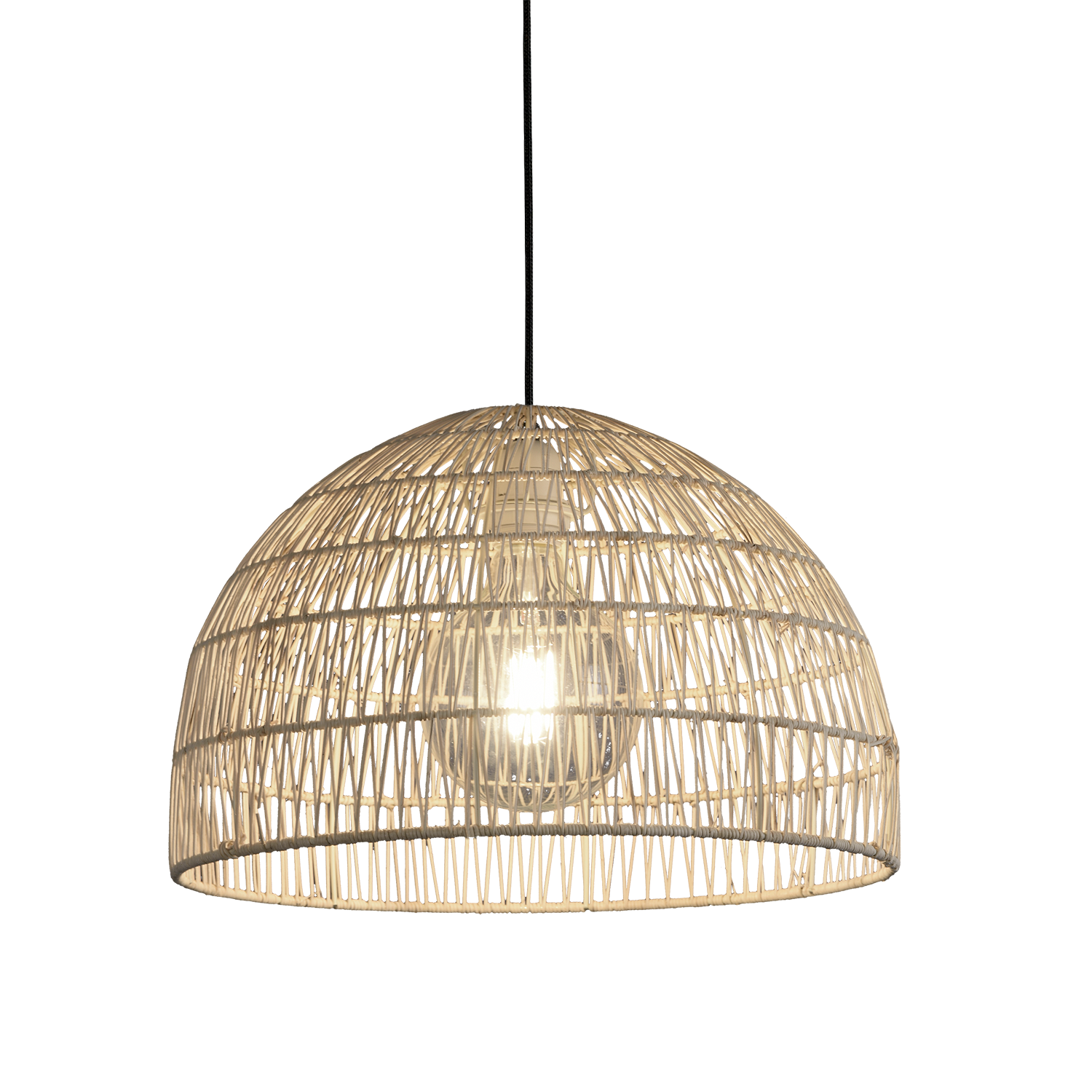 ACB Iluminacion Závěsné svítidlo EVENS, ⌀ 40 cm, 1xE27 15W Barva montury: Černá