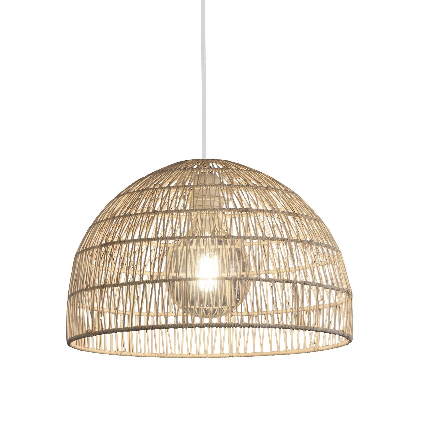 ACB Iluminacion Závěsné svítidlo EVENS, ⌀ 40 cm, 1xE27 15W Barva montury: Bílá