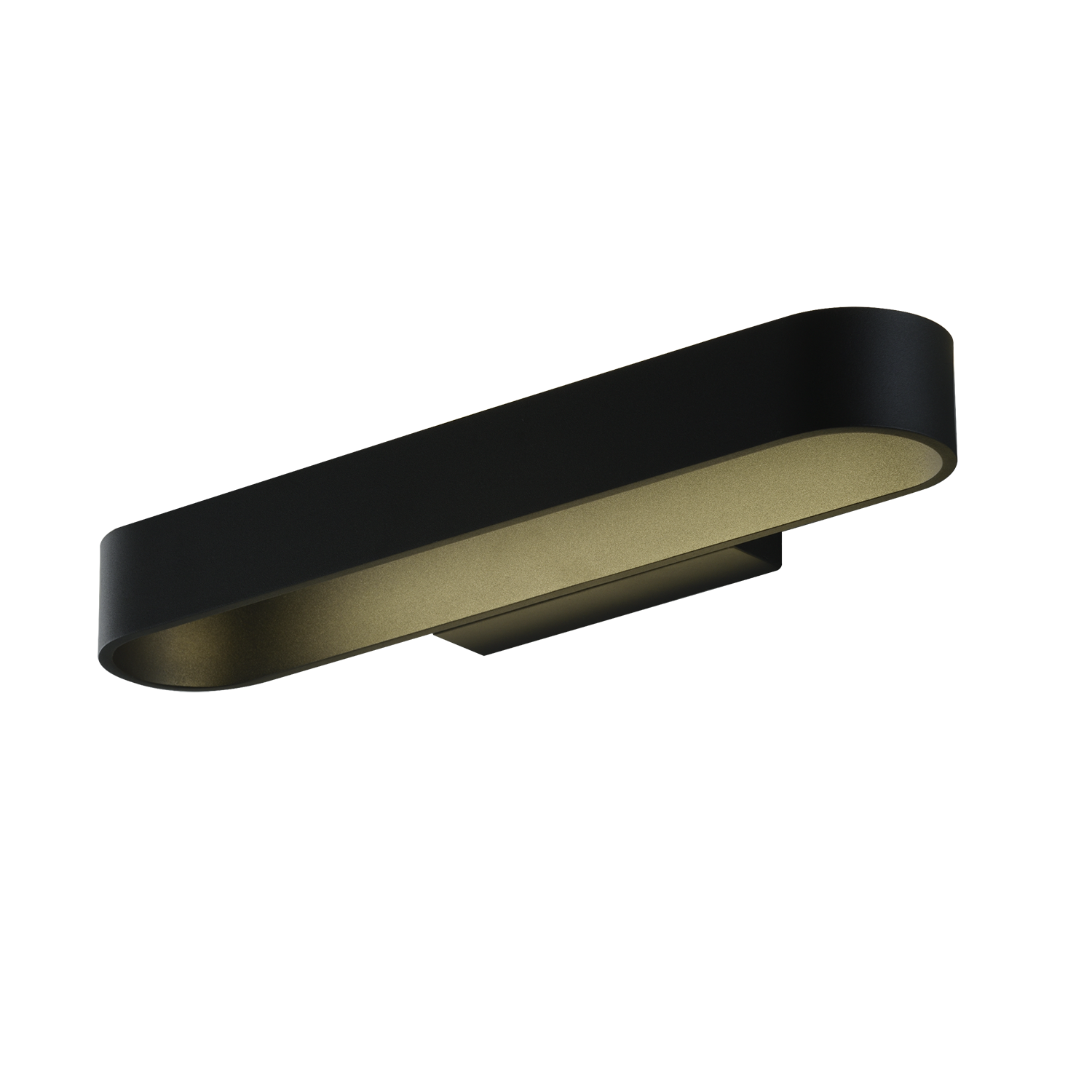 ACB Iluminacion Nástěnné LED svítidlo GALA, š. 43 cm, 20W, CRI90, CCT switch 2700-3000K Barva: Černá, Stmívání: ON/OFF