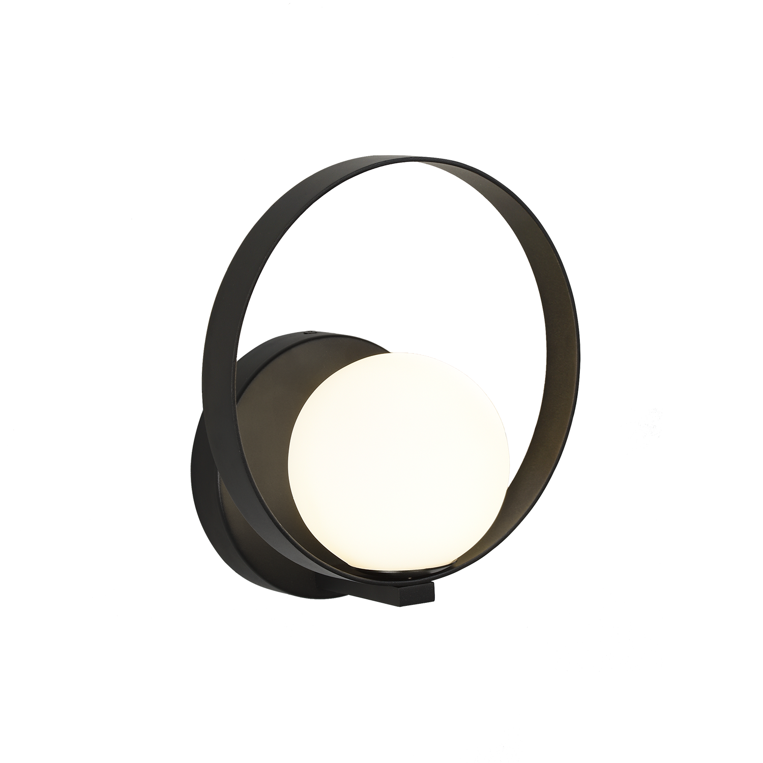 ACB Iluminacion Nástěnné LED svítidlo HALO, ⌀ 16 cm, 5W, CRI90, CCT switch 2700-3000K Barva: Černá, Stmívání: ON/OFF