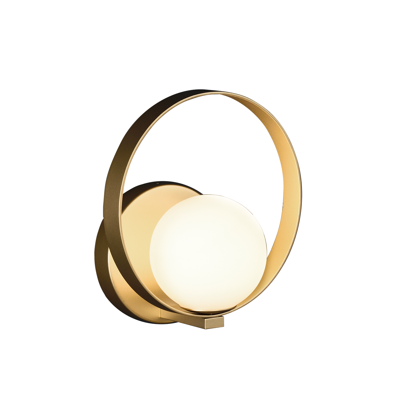 ACB Iluminacion Nástěnné LED svítidlo HALO, ⌀ 16 cm, 5W, CRI90, CCT switch 2700-3000K Barva: Zlatá, Stmívání: ON/OFF