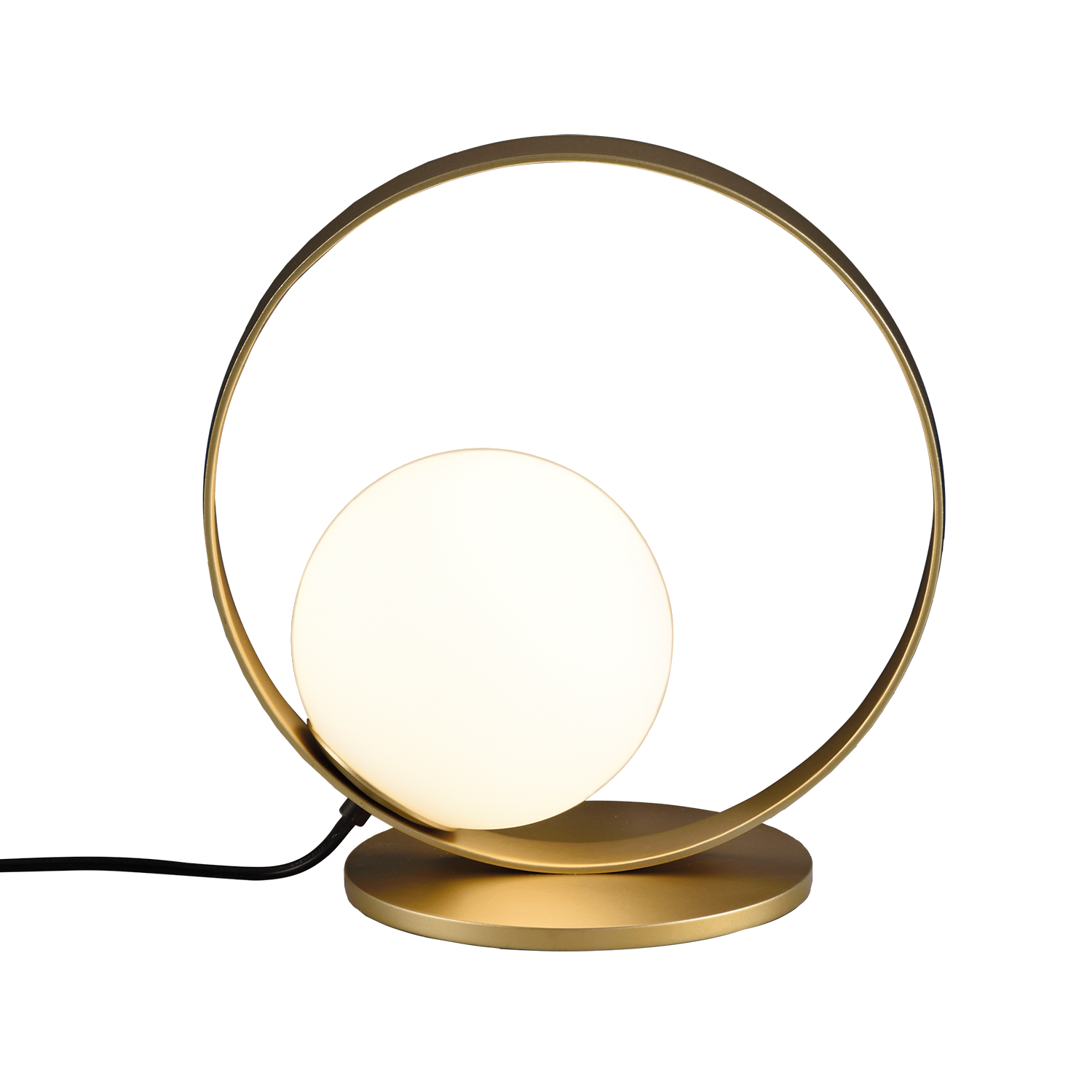 ACB Iluminacion Stolní LED lampa HALO, ⌀ 26 cm, 5W, CRI90, CCT switch 2700-3000K Barva: Zlatá, Stmívání: ON/OFF