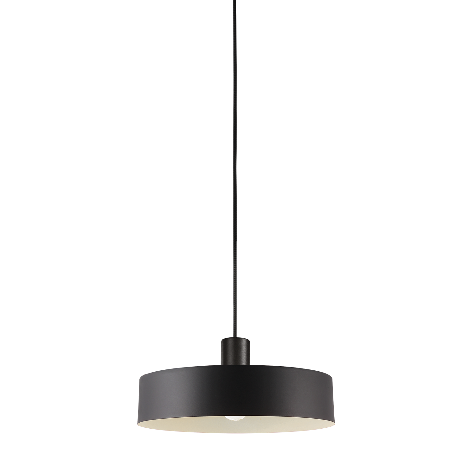 ACB Iluminacion Závěsné svítidlo JARVIS, ⌀ 30 cm, 1xE27 15W Barva: Černá, Barva montury: Černá