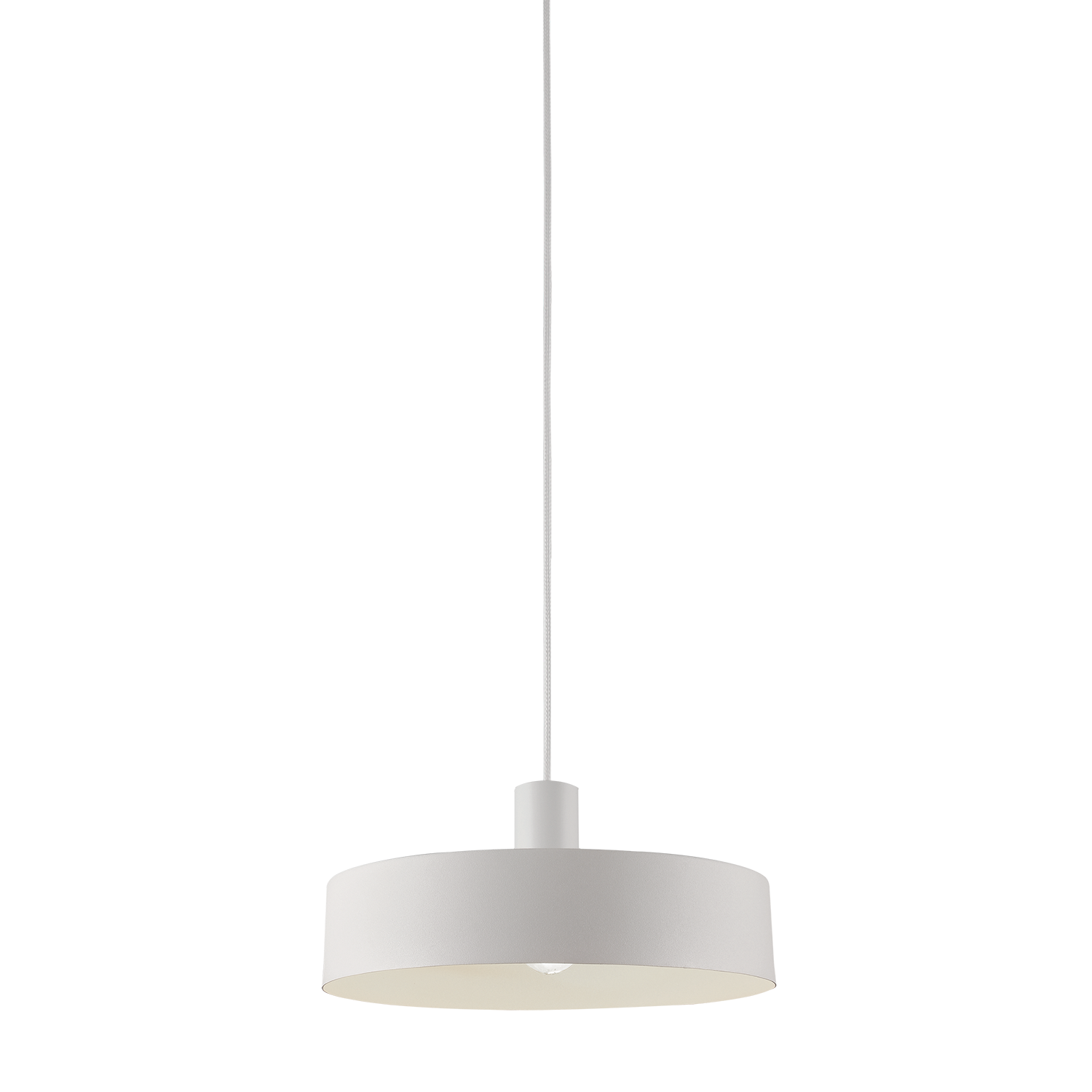 ACB Iluminacion Závěsné svítidlo JARVIS, ⌀ 30 cm, 1xE27 15W Barva: Bílá, Barva montury: Bílá