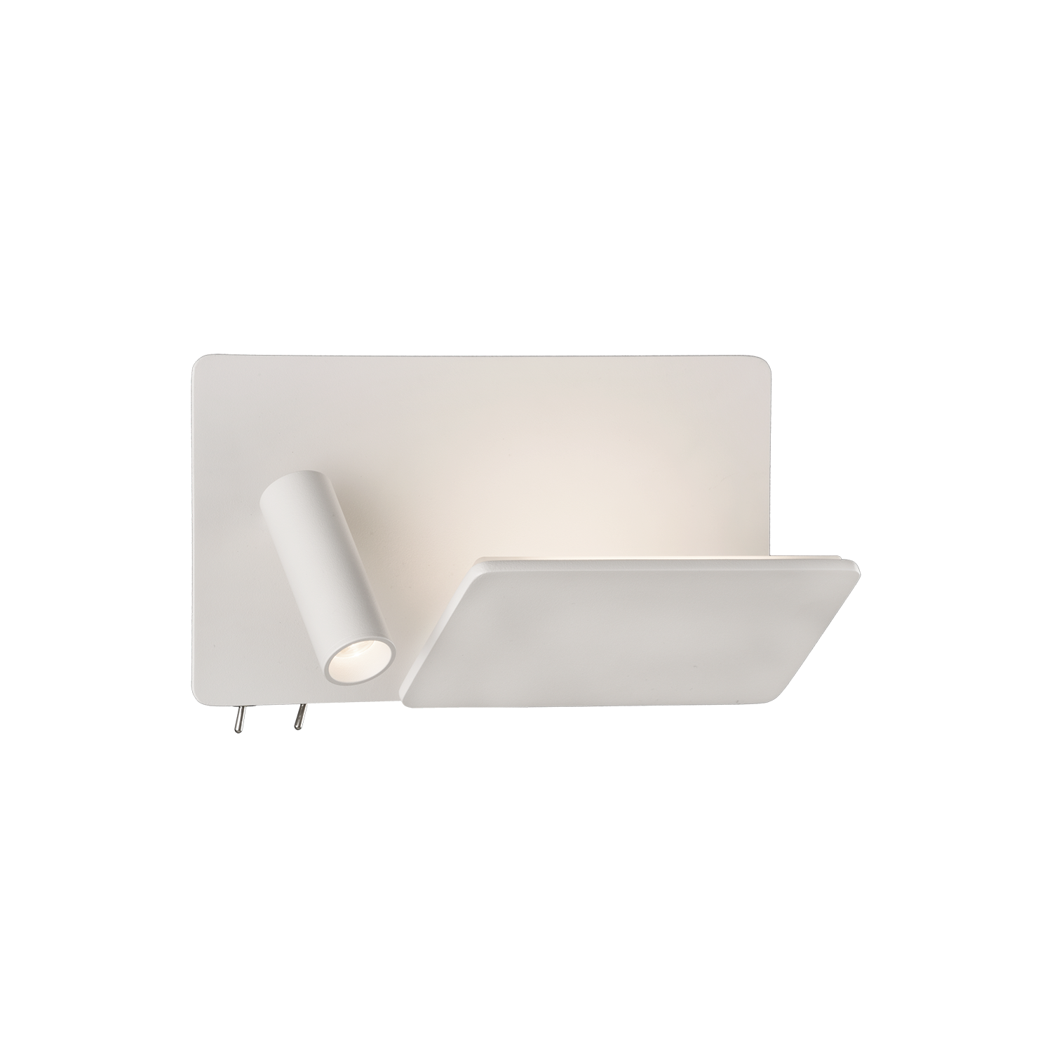 ACB Iluminacion Nástěnné LED svítidlo LAIKA levé, š. 24 cm, 4W + 3W, CRI90, 2x vstup USB/USBC Barva: Bílá