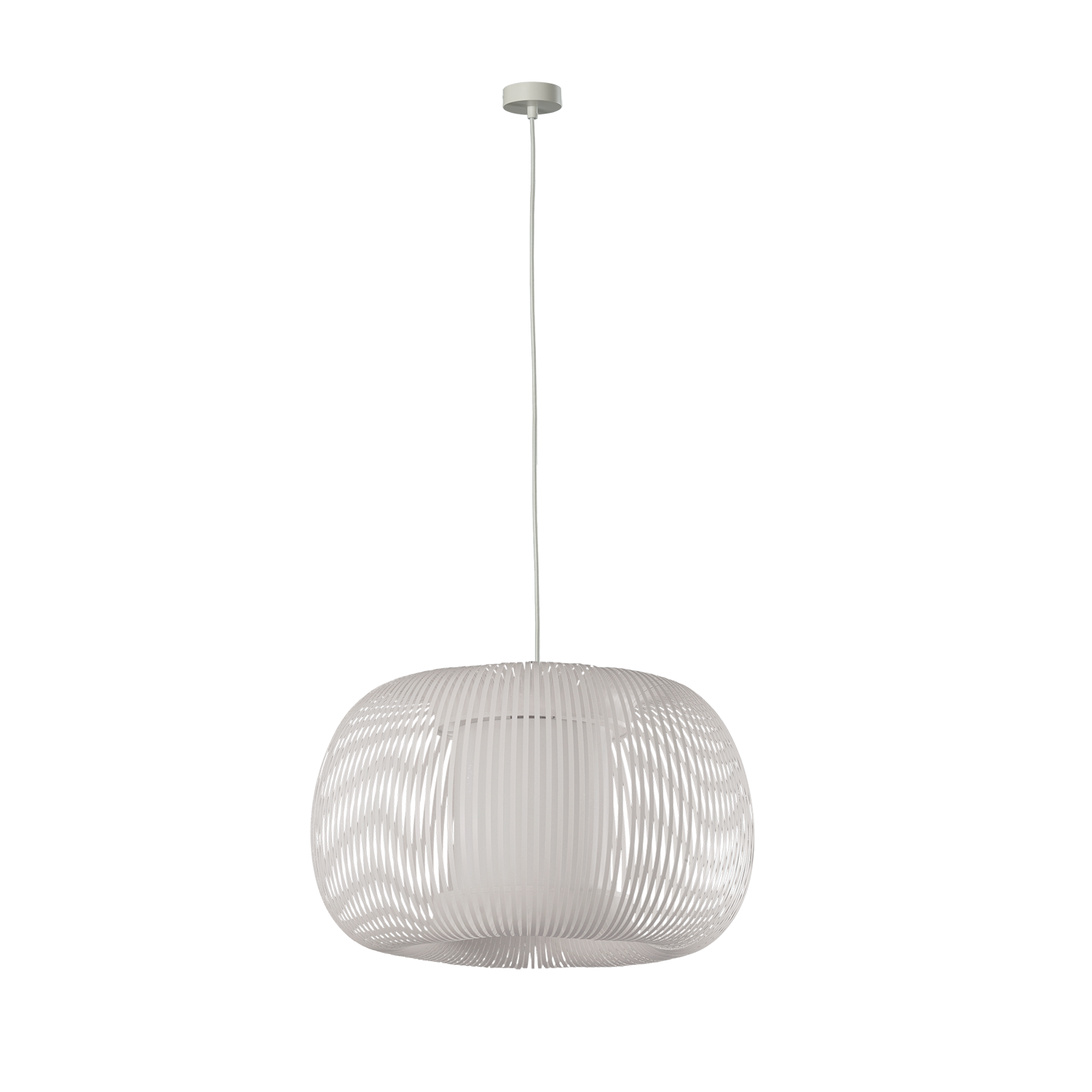 ACB Iluminacion Zavěsné svítidlo MIRTA, ⌀ 38 cm, 1xE27 15W Barva: Bílá, Barva montury: Bílá