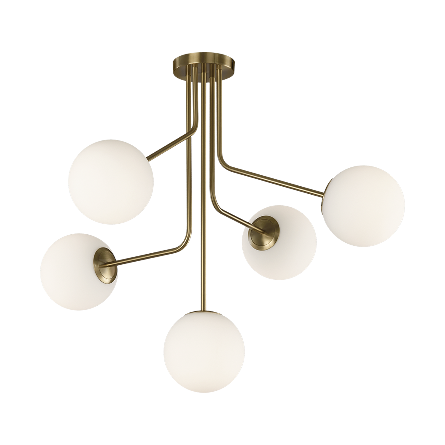 ACB Iluminacion Zavěsné svítidlo PARMA, ⌀ 88 cm, 5xE27 15W Barva: Zlatá