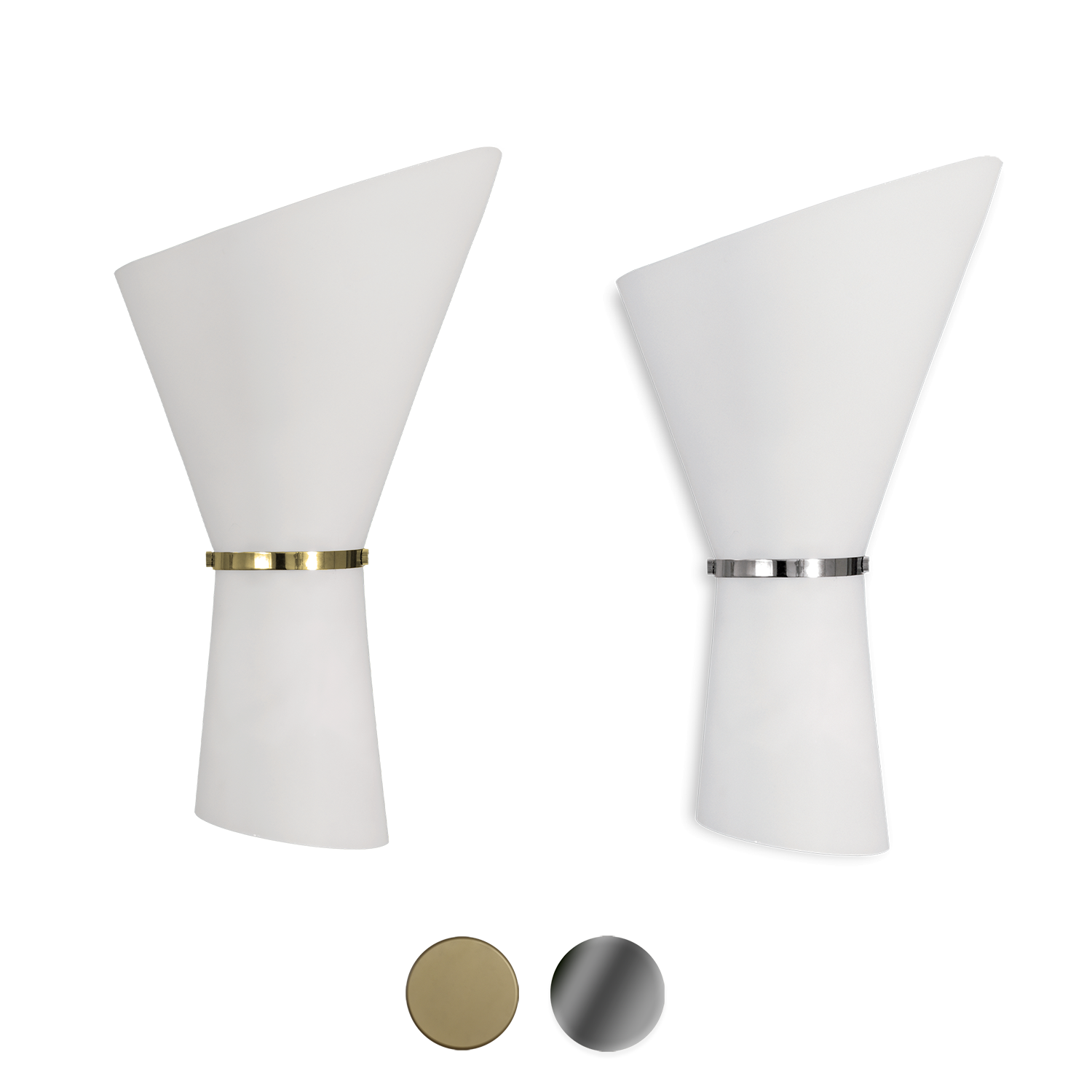 ACB Iluminacion Nástěnné LED svítidlo PERLA, v. 41 cm, 2xE27 15W