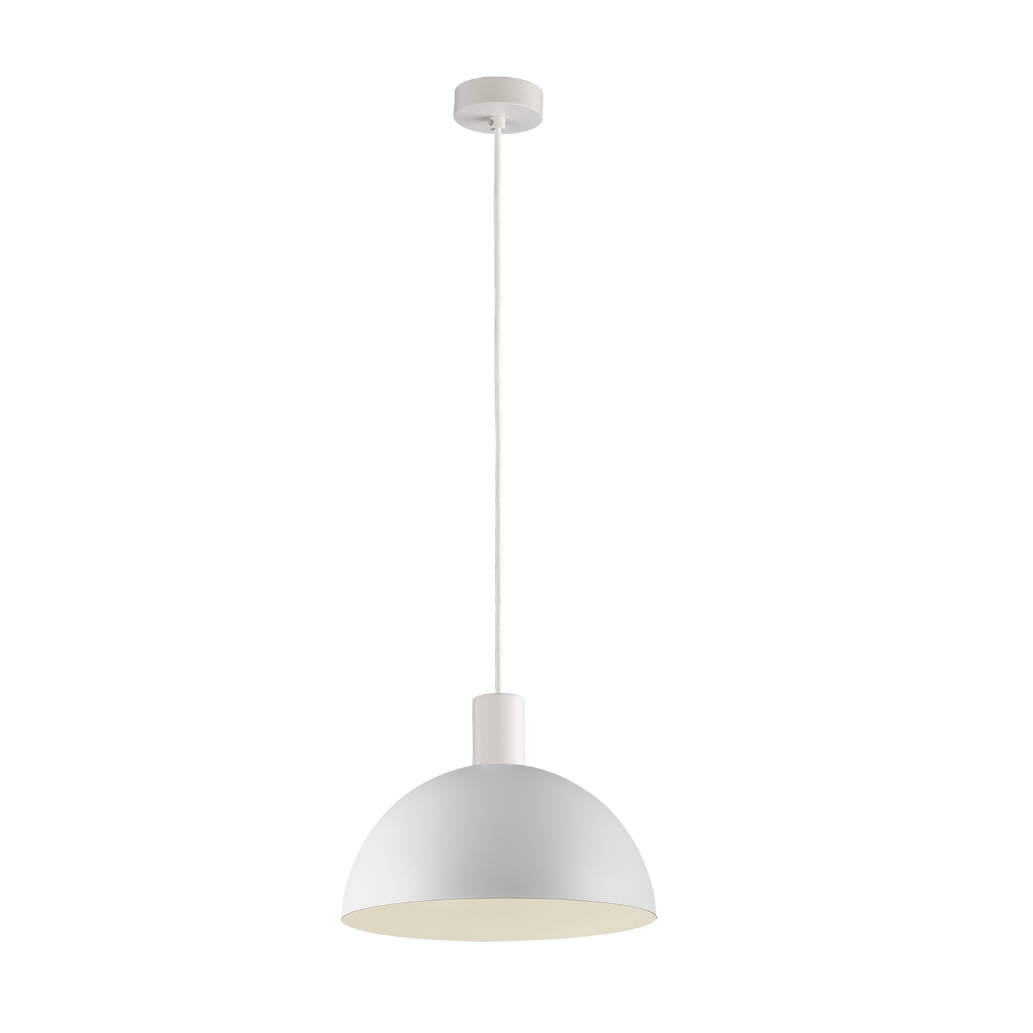 ACB Iluminacion Závěsné svítidlo TIGA,  ⌀ 25 cm, 1xE27 15W Barva: Bílá, Barva montury: Bílá