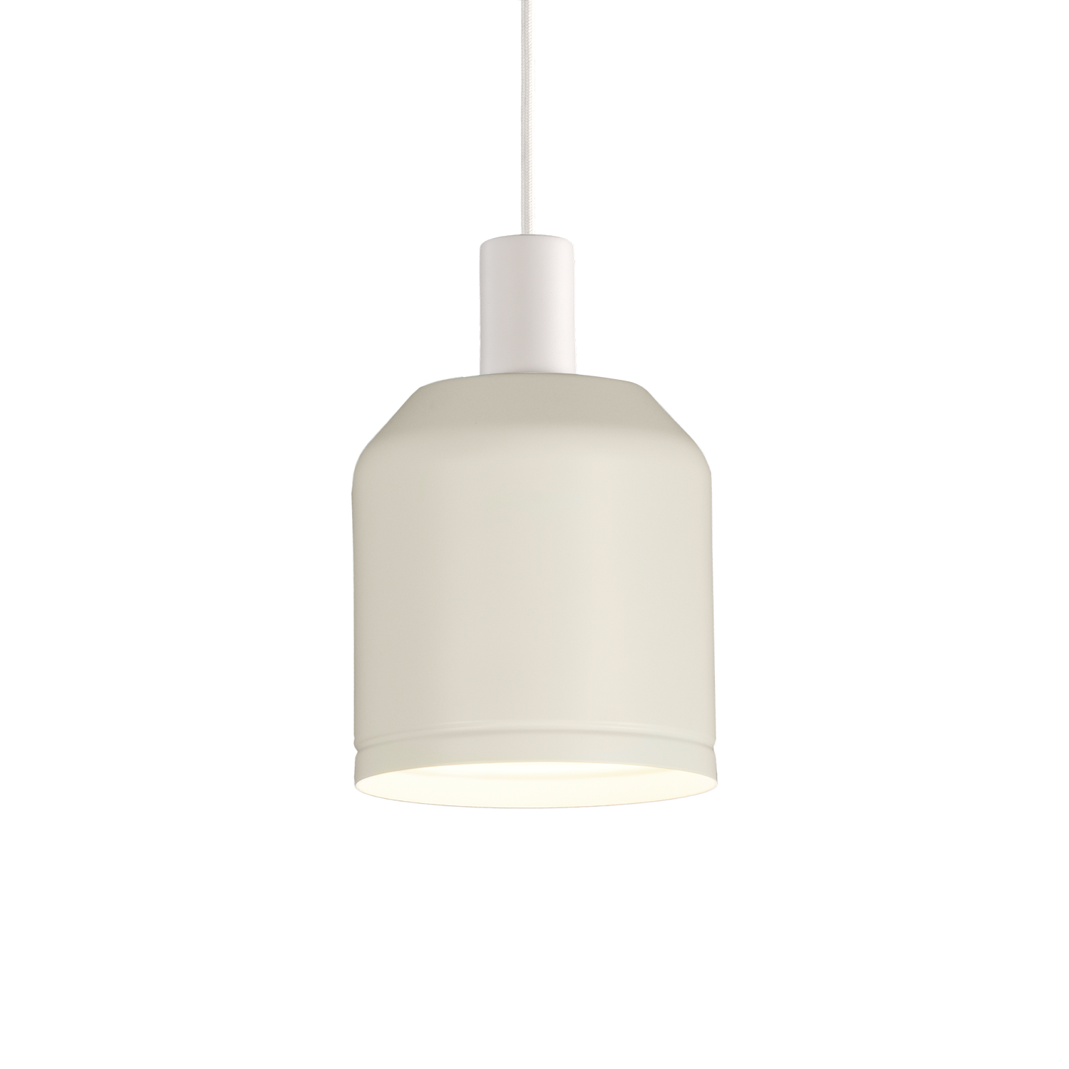 ACB Iluminacion Závěsné svítidlo TURKANA, ⌀ 16 cm, 1xE27 15W Barva: Bílá, Barva montury: Bílá