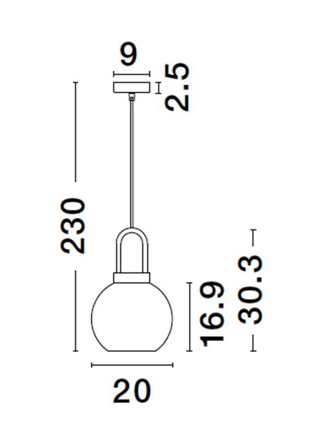 Nova Luce Závěsné svítidlo IRVINE čiré sklo černý kabel mosazný zlatý kov E27 1x12W