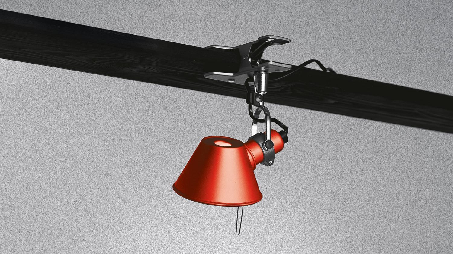 Artemide Lampa Tolomeo Micro Pinza na klipu - E14 Barva: Červená