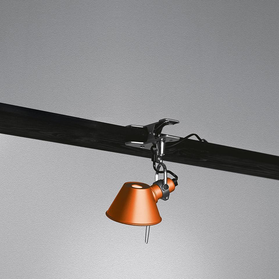 Levně Artemide Lampa Tolomeo Micro Pinza na klipu - E14 Barva: Oranžová