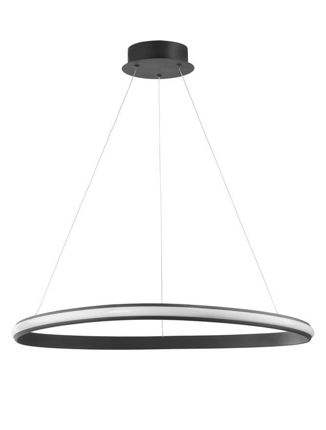 Nova Luce Závěsné LED svítidlo ARIES, 32W 3000K stmívatelné Barva: Černá
