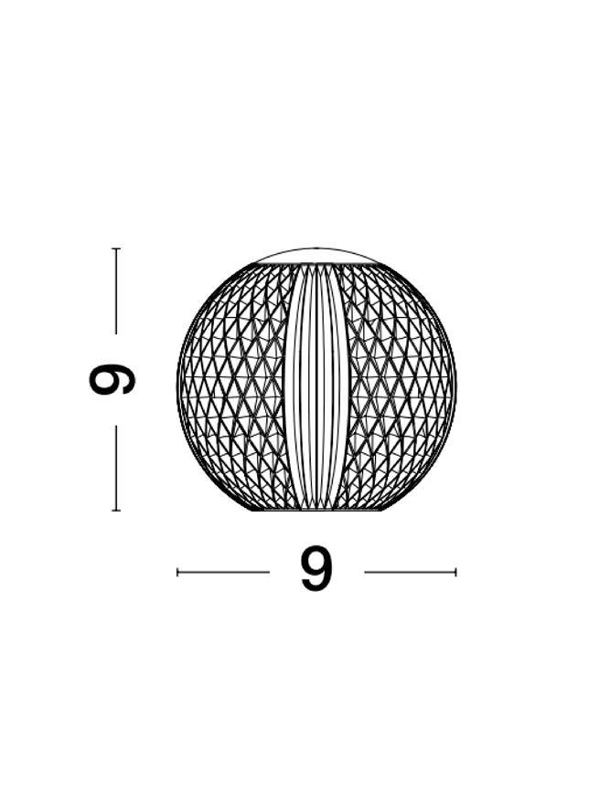 Nova Luce Stolní LED lampa BRILLANTE zlatý hliník a akryl 1.5W 3200K