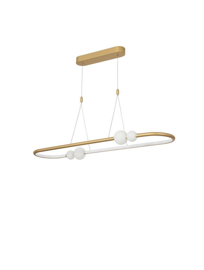 Nova Luce Závěsné LED svítidlo CELIA, 44.2W 3000K stmívatelné Barva: Zlatá