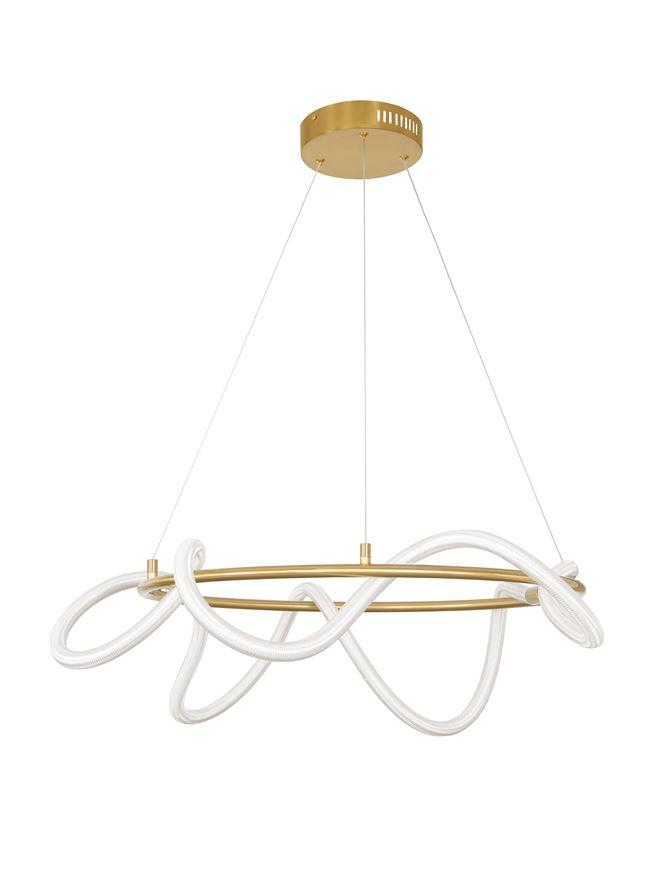 Nova Luce Závěsné LED svítidlo CERELIA ø 60 cm, 34W 3000K stmívatelné