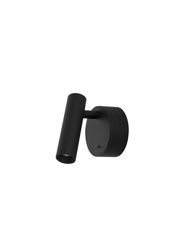 Nova Luce Bodové LED svítidlo CLIP, 3W vypínač na těle 3000K Barva: Černá