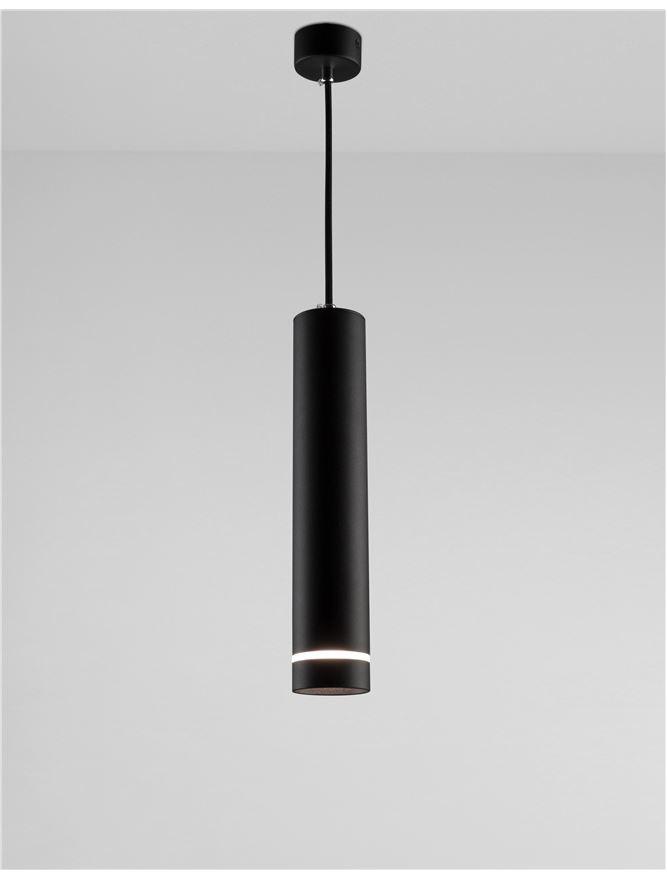 Nova Luce Závěsné svítidlo ESCA, GU10 1x10W Barva: Černá