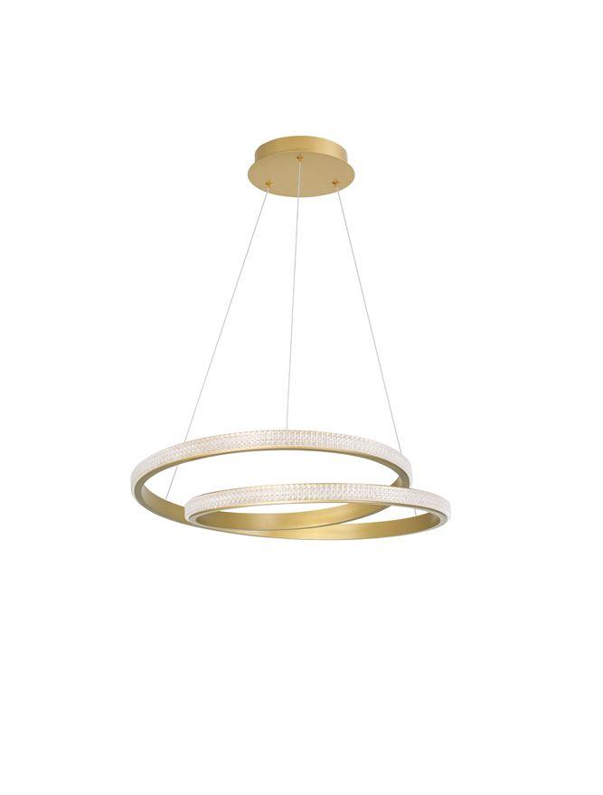 Nova Luce Závěsné LED svítidlo GRANIA, 25W 3000K stmívatelné Barva: Zlatá
