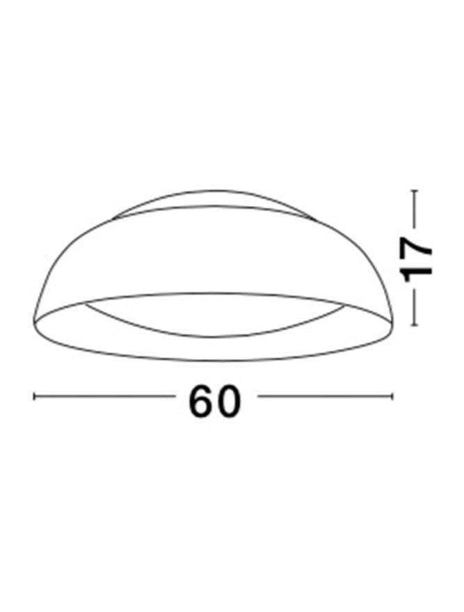 Nova Luce Stropní LED svítidlo LANDON černé, 40W 3000K stmívatelné
