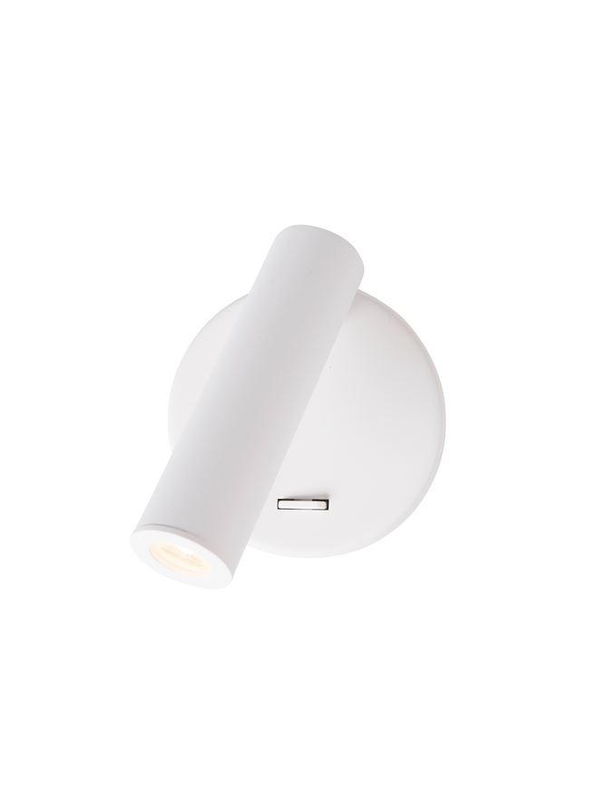 Nova Luce Bodové LED svítidlo LAREDO, 3W 3200K vypínač na těle Barva: Bílá