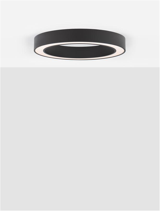 Nova Luce Stropní LED svítidlo MORBIDO, 50W 2700K - 4000K vč. dálkového ovládání stmívatelné Tuya Barva: Černá