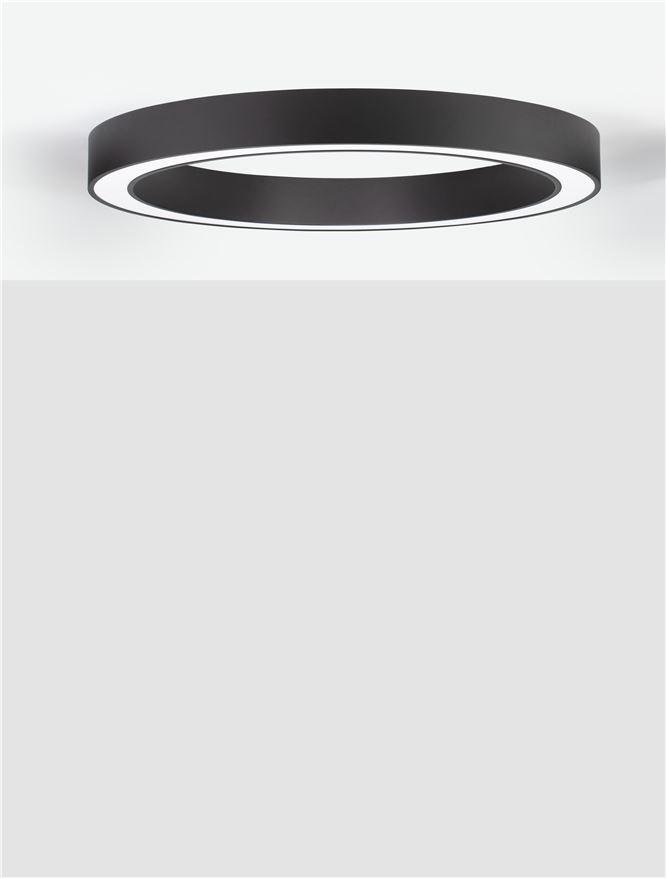 Nova Luce Stropní LED svítidlo MORBIDO, 60W 2700K - 4000K vč. dálkového ovládání stmívatelné Tuya Barva: Černá