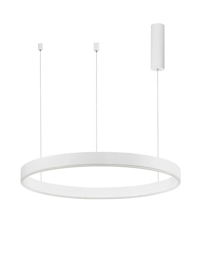 Nova Luce Závěsné LED svítidlo MOTIF, ø 80cm, 48W 3000K stmívatelné Barva: Bílá